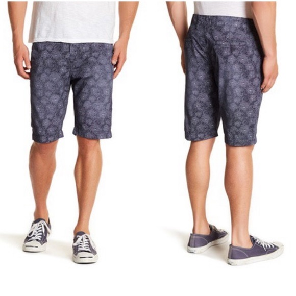 Pop Icon Men’s Navy Chino Shorts - Picture 1 of 4